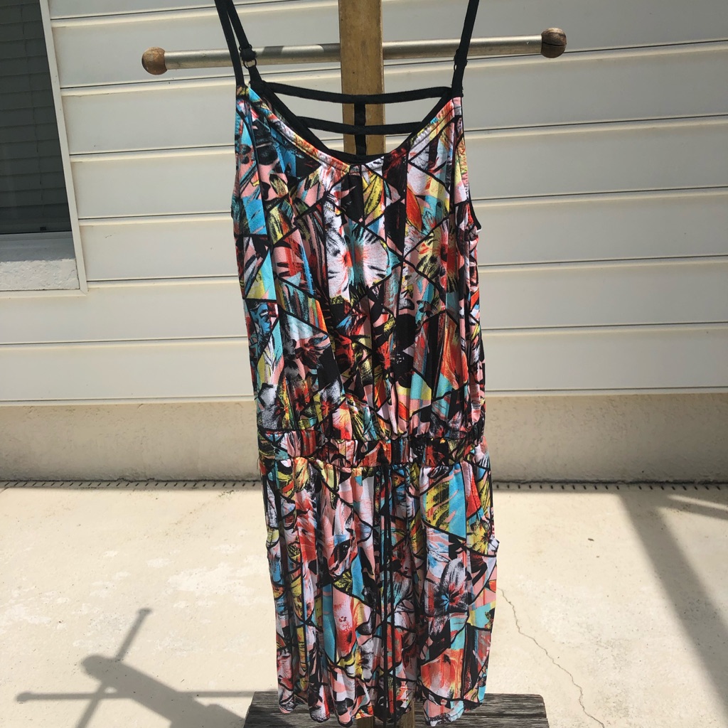 Geometric-Patterned Romper!